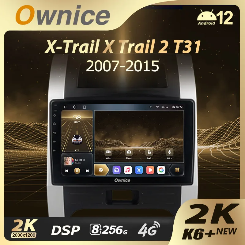 

Ownice K6+ 2K For Nissan X-Trail X - Trail X Trail 2 T31 2007 - 2015 Car Radio Multimedia Video Play Navi Stereo GPS Android 12