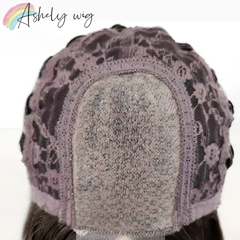 Ashely Long Wavy Synthetic Hair Wigs Cool Brown Lolita Heat Resistant Fiber Hair Full Machine Wig for Women Cosplay Party Wig 가발