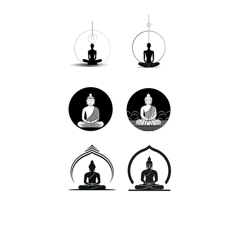 Herbal The Buddha Fake Tattoo for Woman Man Arm Tattoo Waterproof Art Totem Temporary Sticker Lasting Tatoo Sticker