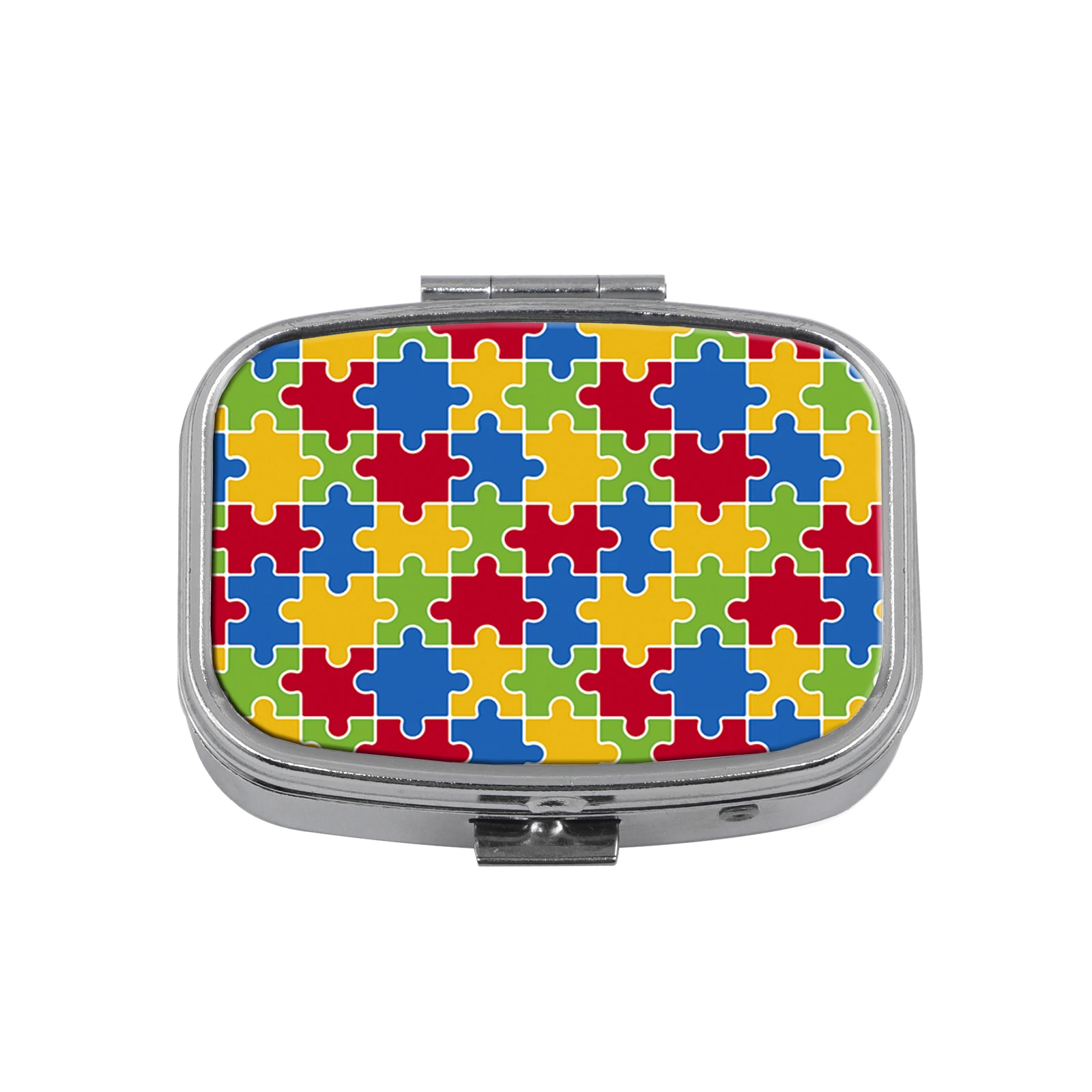 Mini Portable Cartoon Animal Pill Organizer with Multi-Grid Storage