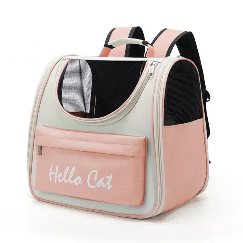 Pet Carrier Backpack Pet Bag Pet Carrier Bag Pet Cat Carrier Bag Breathable Portable Cat Backpack Outdoor Travel Transparent Bag For Cats Small Dogs Carrying Pet Supplies