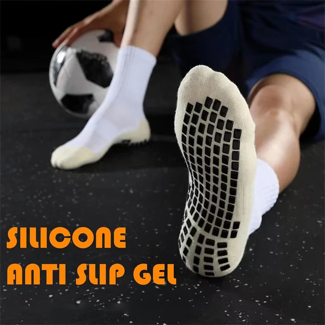 4 Pairs Anti-slip Football Socks Men Woman Non-slip Soccer Basketball Tennis Sport Socks Grip Cycling Riding Yoga Socks 4