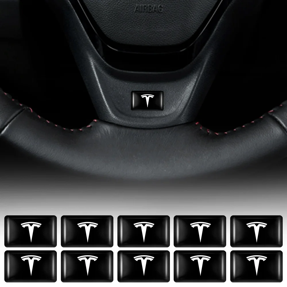 Adesivi Per Interni Auto Epossidici 3D Decalcomanie Accessori Decorativi Per Tesla Model 3 Y S X 2021 Roadster Cybertruck Juguete