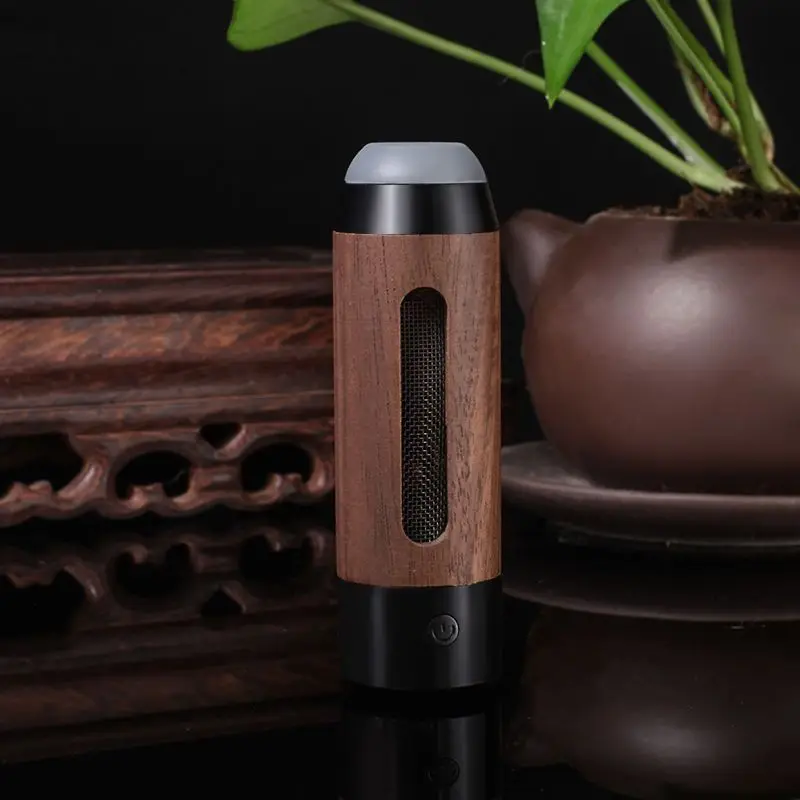 Walnut car ashtray handmade environmental Driving cigarette holder Anti fly ash Portable Creative ashtray Smoking Accessories