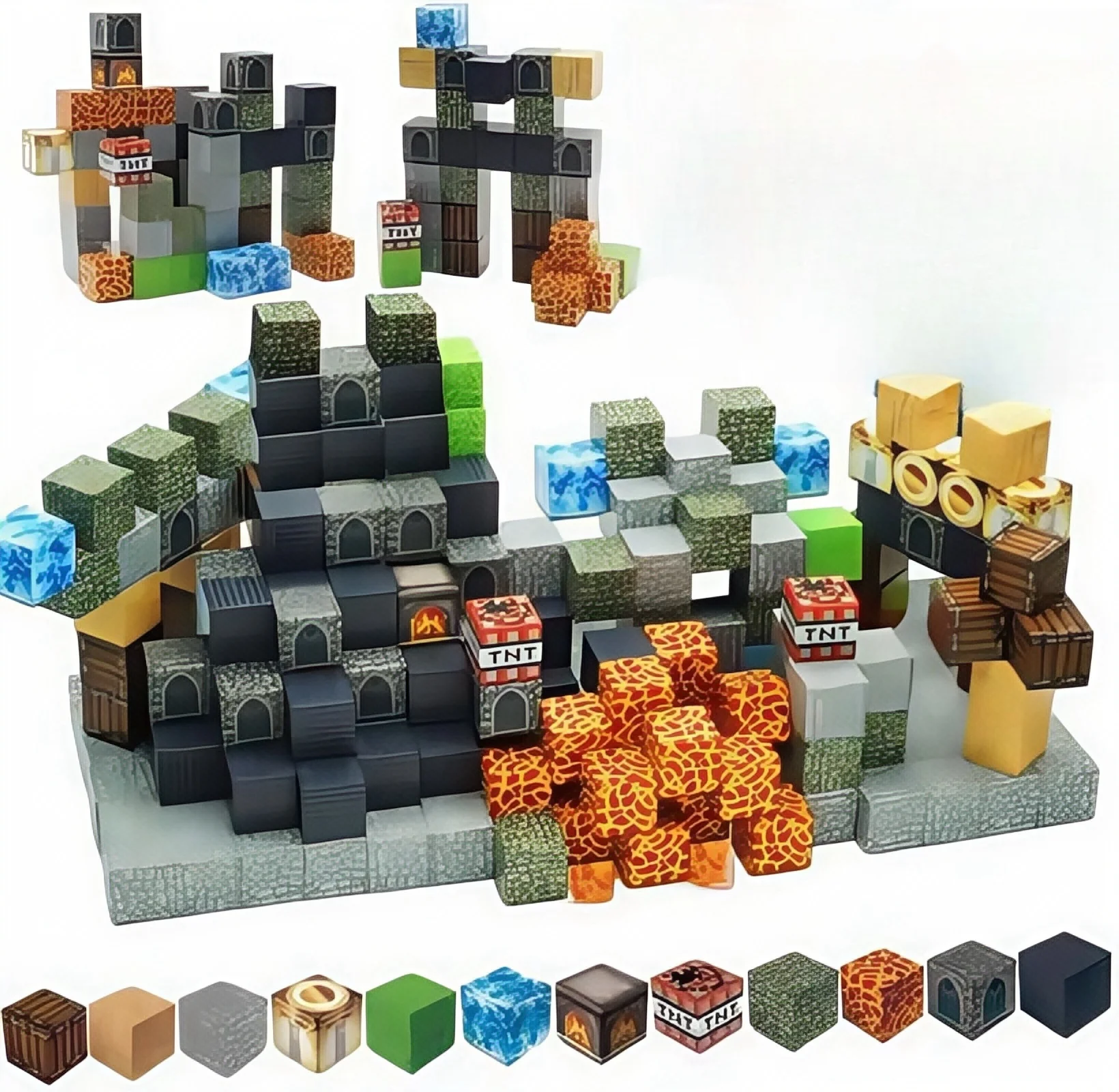 Magnetic Building Blocks Magnetic Assembly Toy Magnetic Alphabet Toys Magnetic Blocks Build Mine Magnet World Jungle Set