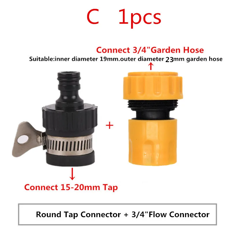 Tuyau Arrosage 3/4 Vanne D'arrêt De Tuyau D'arrosage, Connecteur