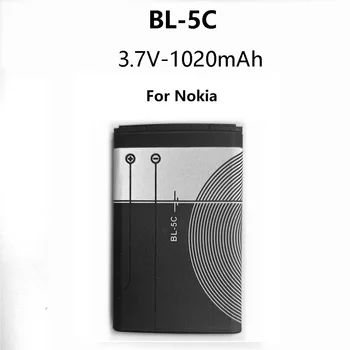 BL-5C BL5C 3.7V 1020mAh Batteria Del Telefono Ai Polimeri di Litio Per Nokia 1100 1110 1200 1208 1280 2600 2700 3100 3110 5130 6230 1600