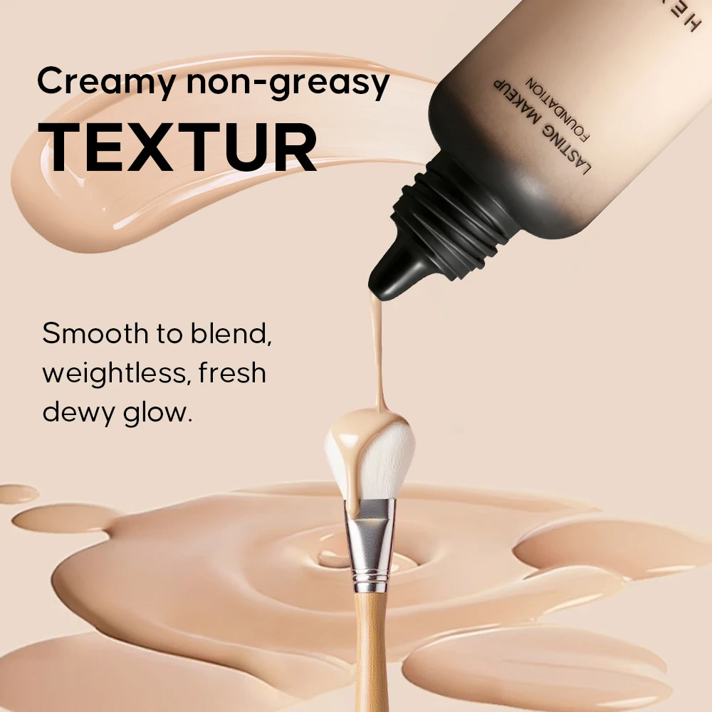 Face and Body Foundation Make-up, Waterproof and Sweat Proof, Durable Formula, Natural Makeup Effect, Various Colors Available - 6