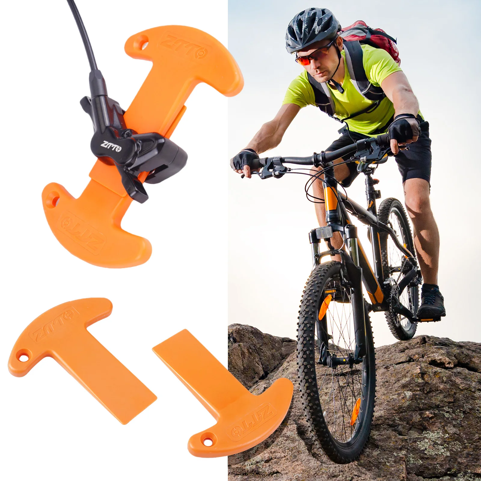 Bike Hydraulic Disc Brake Piston Press Tool Plastic Bicycle Hydraulic Disc Piston Compressor Tool for Brake Caliper Adjustment