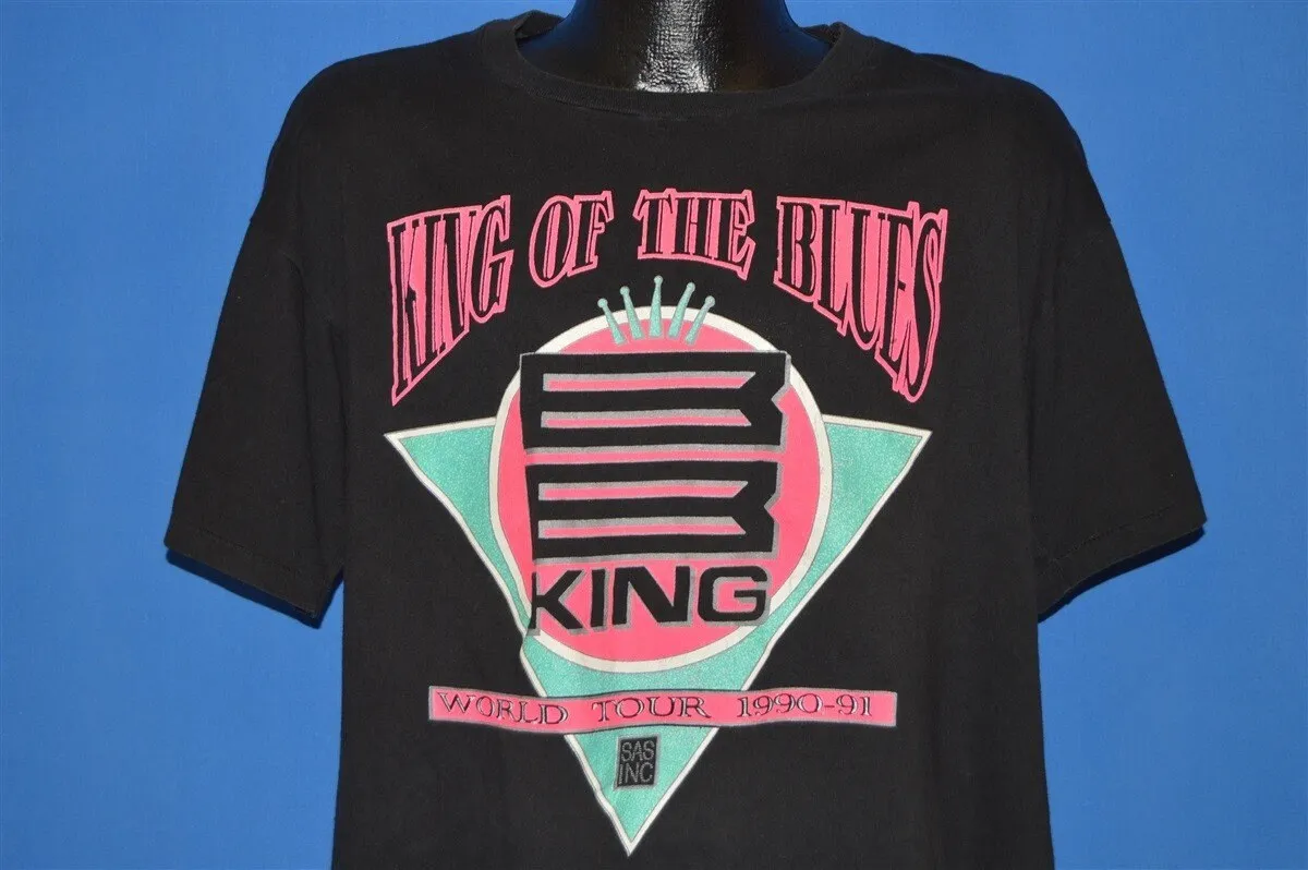 Maglietta King Of The Blues Bb King Tour 1990 Anni '90 Extra Large