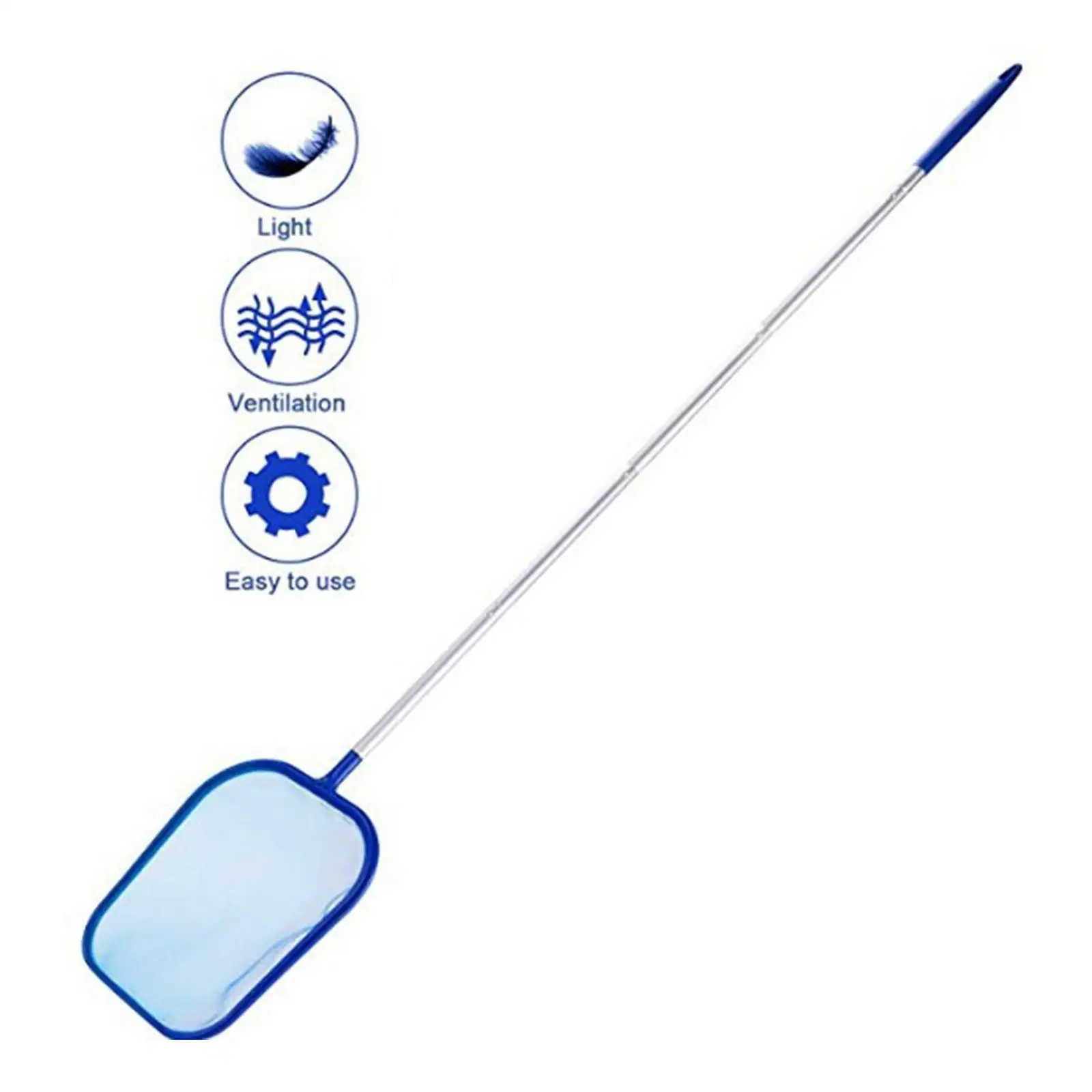 

162cm 5.3Ft Pool Leaf Skimmer Net Tools with Pole for Hot Top Fountain