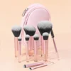 10Pcs/Bag Mini Makeup Brush Set Powder Eyeshadow Foundation Blush Blender Concealer Beauty Makeup Tools Brush Professional 6