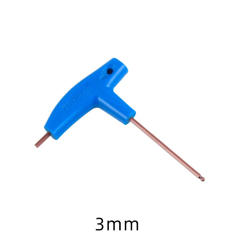 자전거 알렌 키 렌치 T자형 확장 플라스틱 핸들, 이중 끝 자전거 다기능 수리 도구, T25 3mm, 4mm, 5mm, 6mm