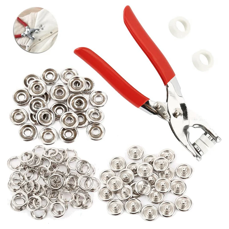 

Ручные плоскогубцы 100 комплектов серебряных пятиконечных пряжек 9,5 мм полые твердые пятиконечные пряжки Ручные плоскогубцы инструменты