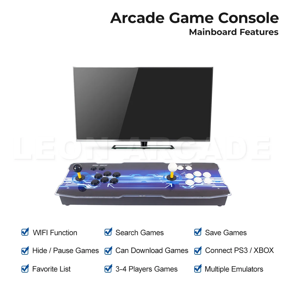 ARCADE Game Console Pandora Box 3d Wifi 8000 Games 6 Button Joystick 2 Players Controller Retro Pandora Arcade Console Game