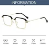 High Definition Men's Anti-blue Presbyopia Eyewear Photochromic Reading Glasses Metal Fashion Classic Hyperopia Eyeglasses 6