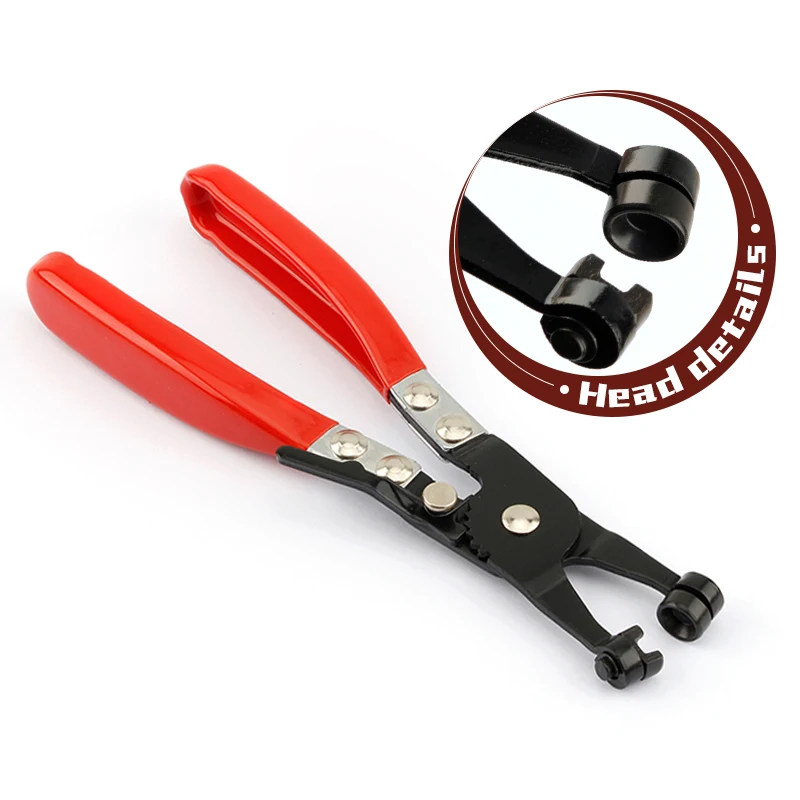 

Auto Car Water Pipe Hose Removal Tool Tube Bundle Hoop Hose Plier Flat Band Ring Type Hose Clamp Pliers with Plastic Handle