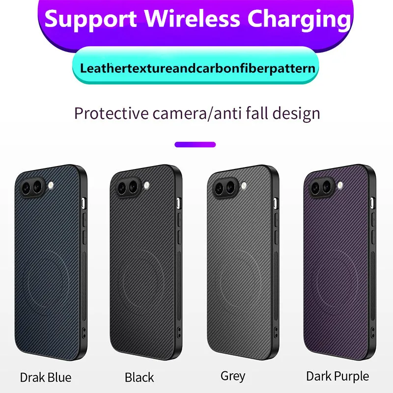 Kevlar Aramid Fiber Ultra Lightweight Magnetic Protective Phone Case - Carbon Fiber Design