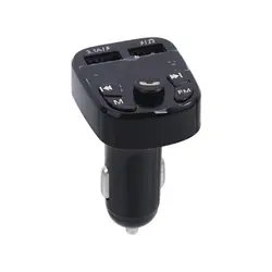 High - Speed Bluetooth 5.0 FM Transmitter with USB Charger and MP3 Player (Black)
