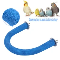 Rough Surfaced Wooden Perch Stand, Rack Cage Toy, Parrot, Pet, Bird, Beak Paw Grinding 1