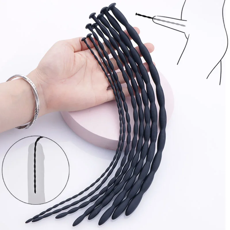 Small Silicone Urethra Catheter Male Penis Plug Sounding Tube Urethral Stretcher Sound Adult Sex Toy for Men Erotic Chastity penis sex toys