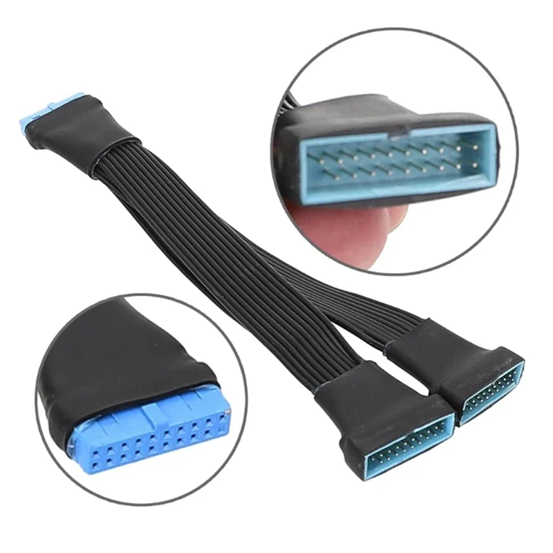 USB 3.0 헤더 분배기 연장 케이블 USB 3.0 19/20 핀 분배기 케이블 마더보드 USB 3.0 내부 분배기