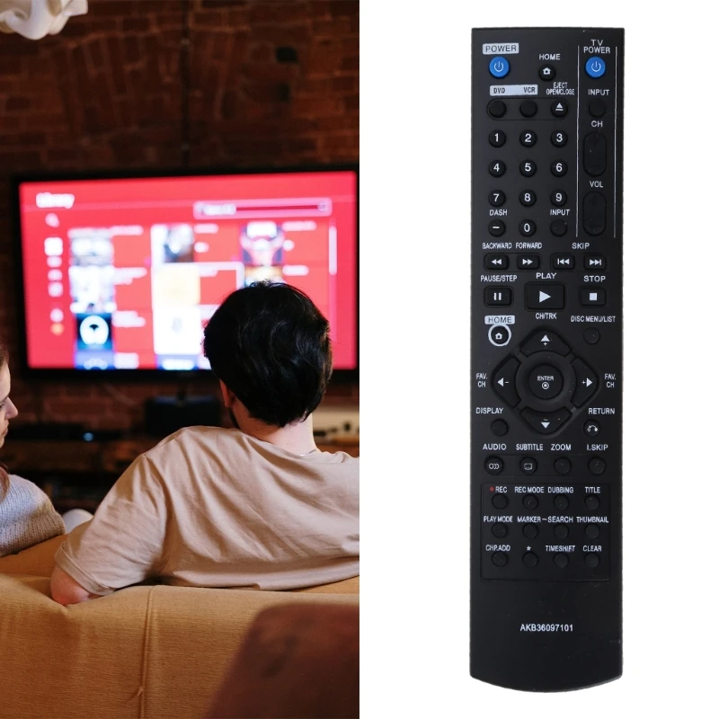 

Remote Control for LG DVD Player Controller Replacement AKB36097101 RC397H-M