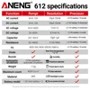ANENG 612 Smart Digital Multimeters AC/DC Current Voltage Capacitance Professional Measurement Multimetro Test Tools 6