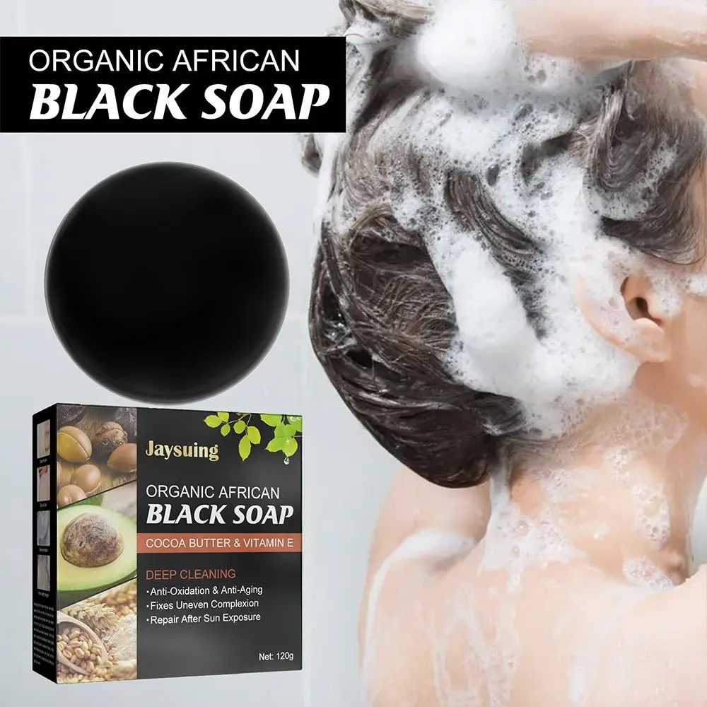 

African Black Soap Treatment Acne Handmade Anti Rebelles Shea Moisturizing Care Smooth Skin Face Bath Blemish Gently Butter V2I7