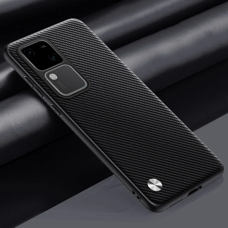 Luxury PU Leather Matte Silicone Shockproof Phone Case - Full Protection Back Cover