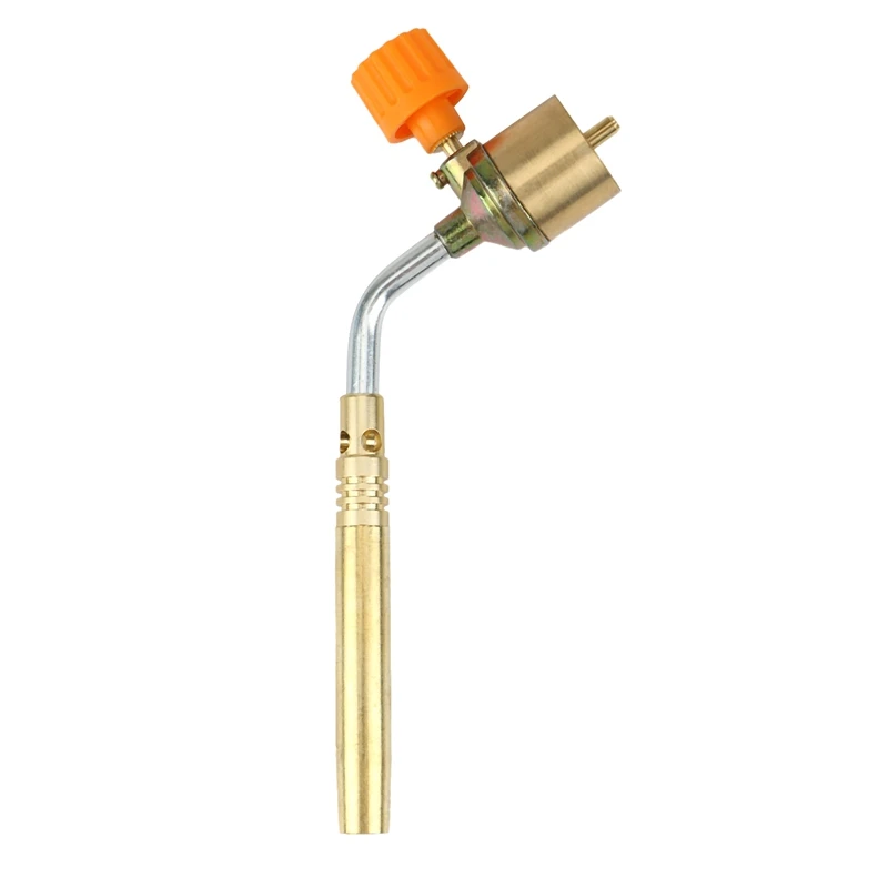 

Brass MAPP, Propane Gas Torch, Automatic Ignition Trigger, Heating Welding Burner, Suitable For Camping And Welding