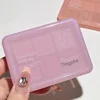 Pink Clear Glitter Eyeshadow Palette Matte Shimmer Orange Brown Shiny 4-Color Eye Shadow Girl Makeup Palette Lasting Cosmetic 4