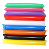 24 PCS Colorful Inflatable Sticks Stadium Noisemakers Cheer Sticks Balloon Blow Bar Inflatable Boom Party Sports Cheers  Favors 2