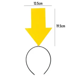 Creative Arrowhead Hairband - Funny and Cute Photo Prop Headdress for Festivals and Parties (A - yellow)