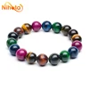 Mixed Color Tiger Eye acelet Charms Luxury Fine Jewelry Couple Personalized Beaded Bangle Bangles Yoga Meditation 6/8/10/12mm 4