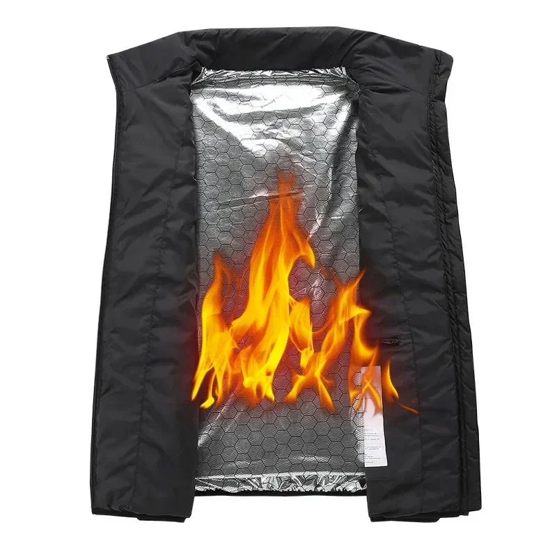 17 Areas Self Heating Vest Four Switch Control Men Heating Jacket USB Electric Heated Clothing Women Thermal Vest Warm Winter 2