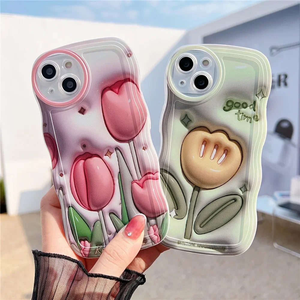Custodie Per Xiaomi Redmi Note 12 11 10 9 Pro 11S 10S 9S Custodia Redmi A1 Plus 12C 10C Poco X5 X4 X3 Pro 3D Lovely Flower Phone Cover