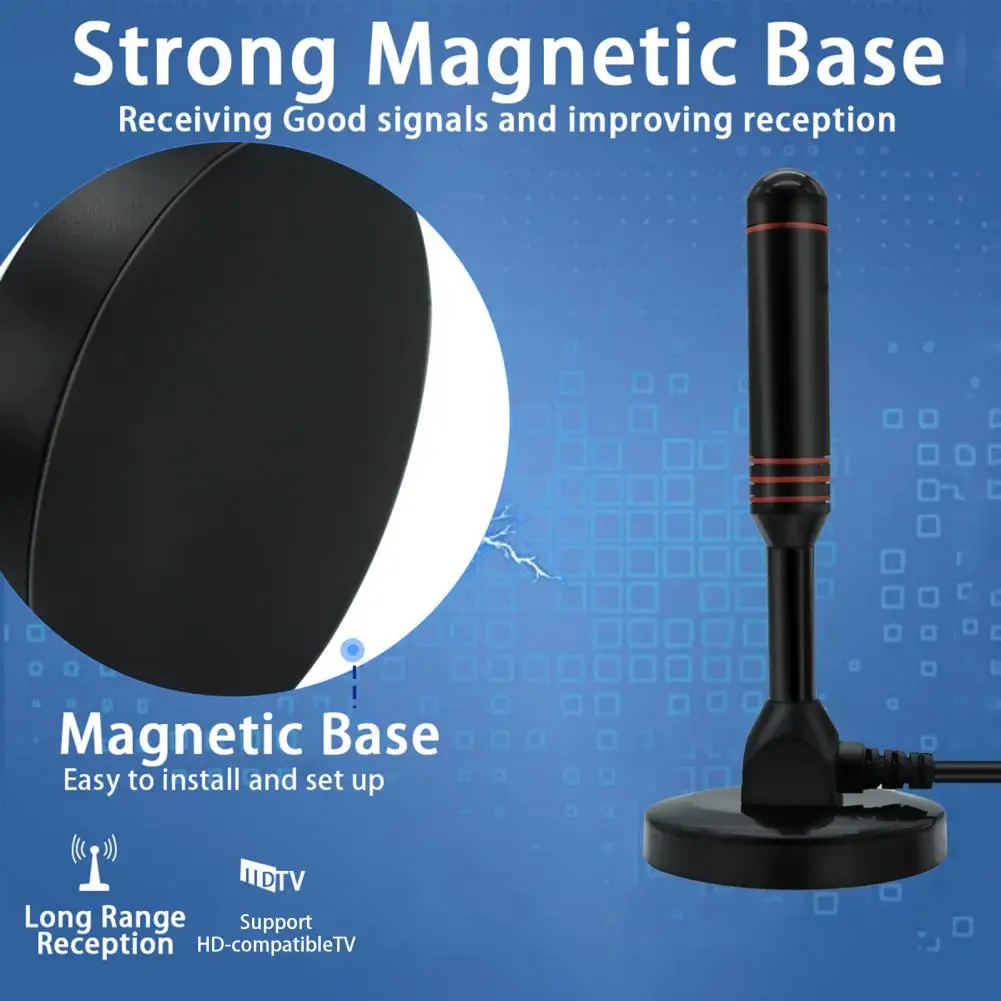 

Professional Digital Antenna Compact TV Aerial High Gain Amplified HD-compatible Digital TV Antenna Signal Reception
