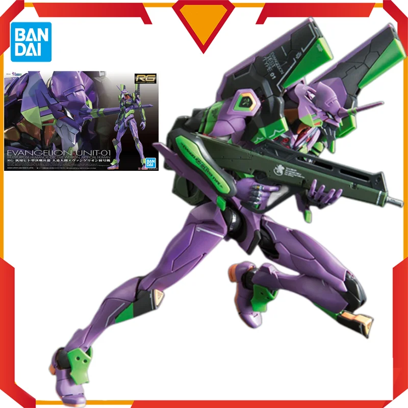 

Original Bandai Anime Figure RG EVA Neon Genesis Evangelion Unit-01 Ikari Shinji No.1 Machine Assembled Model Toys Birthday Gift