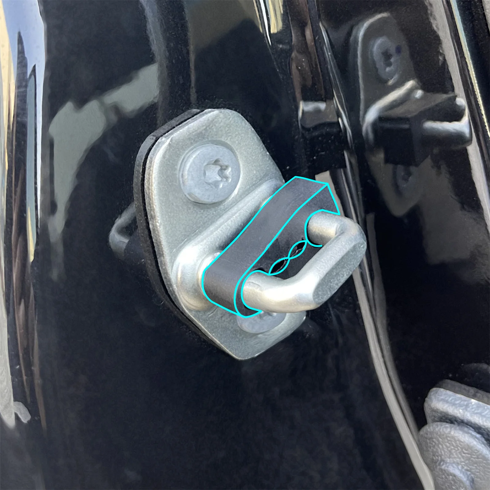 Sound Damper Door Locker For Peugeot 208 308 508 2008 3008 5008 Partner car door lock damper car sound deadener