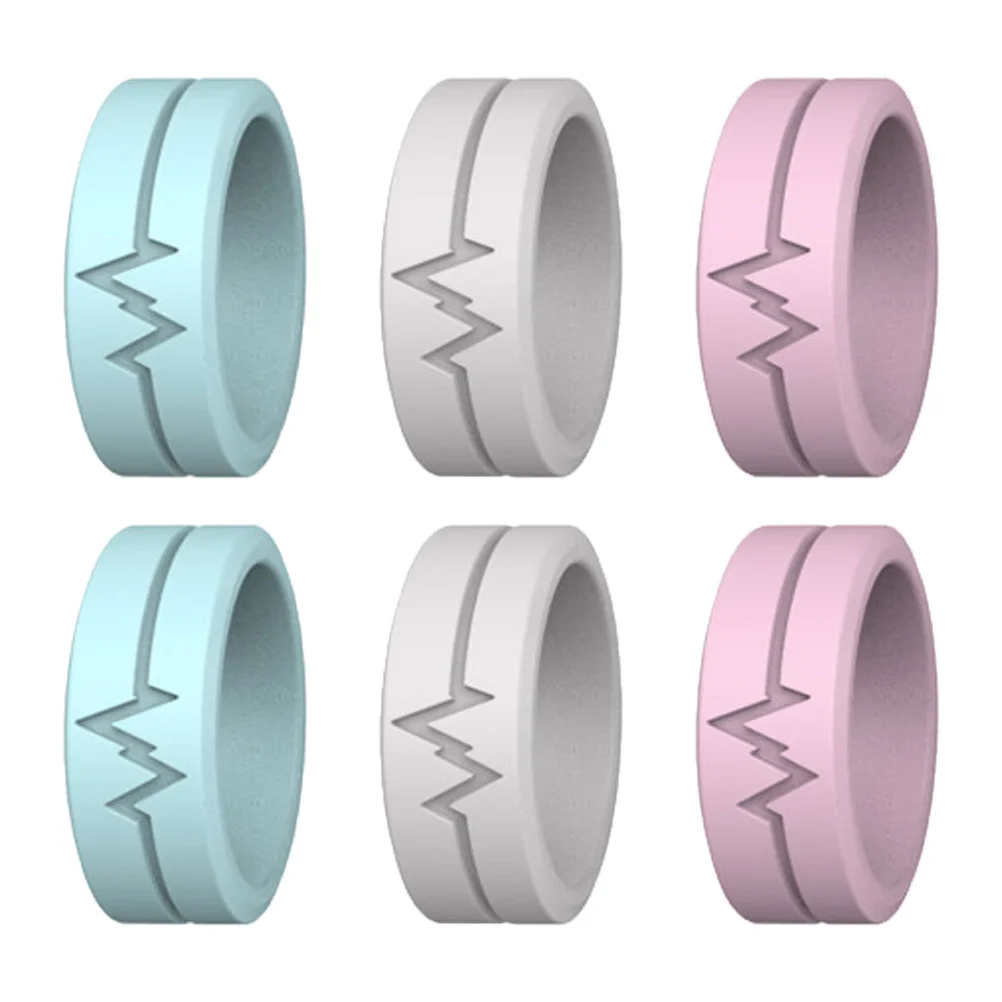 

6 Pcs Luminous Silicone Ring Kids Light Up Rings Party Children’s Toys Glow Plaything Finger Decorative Shine Novelty
