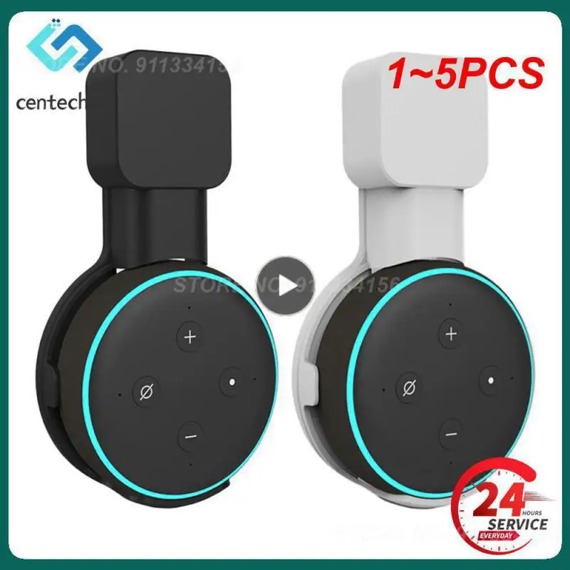 Supporto Per Montaggio A Parete Echo Dot Da 1 ~ 5 Pezzi, Staffa Di Gestione Del Cavo Per Altoparlante Alexa Echo Dot Di Terza Generazione (Spina Eu Us