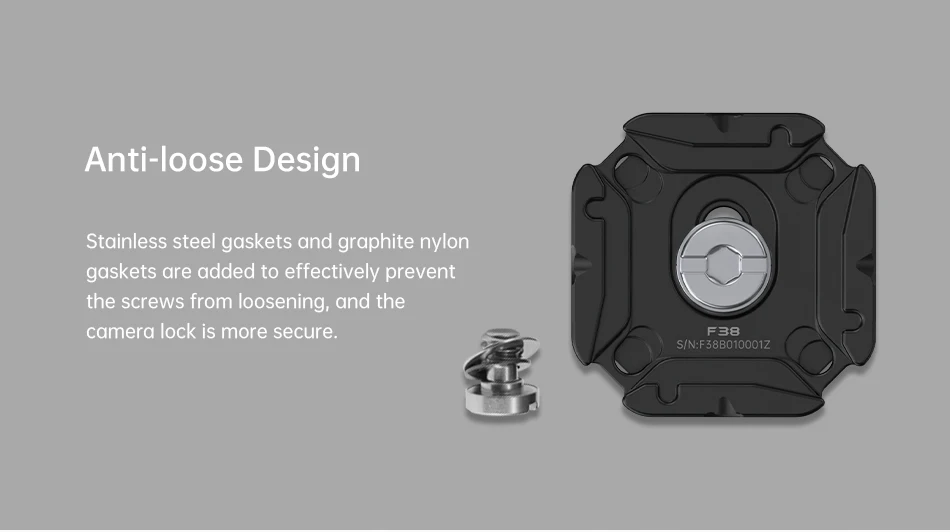 F38 Multi-Hole Quick Release System Plate Universal DSLR Camera Gimbal Arca Swis