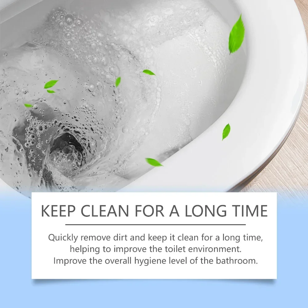 6Pcs Foam Toilet Bowl Cleaning Powder Toilet Toilet Cleaner Stubborn Limescale Cleansing Powder Household Deodorization Cleaning