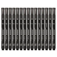 3/15 наконечников, черный пигмент, микро-ручка, тонкая подводка, чернильные ручки, ручки для рисования и иллюстраций, мультистайлинг для рисования, дизайн аниме, манга — изображение 2