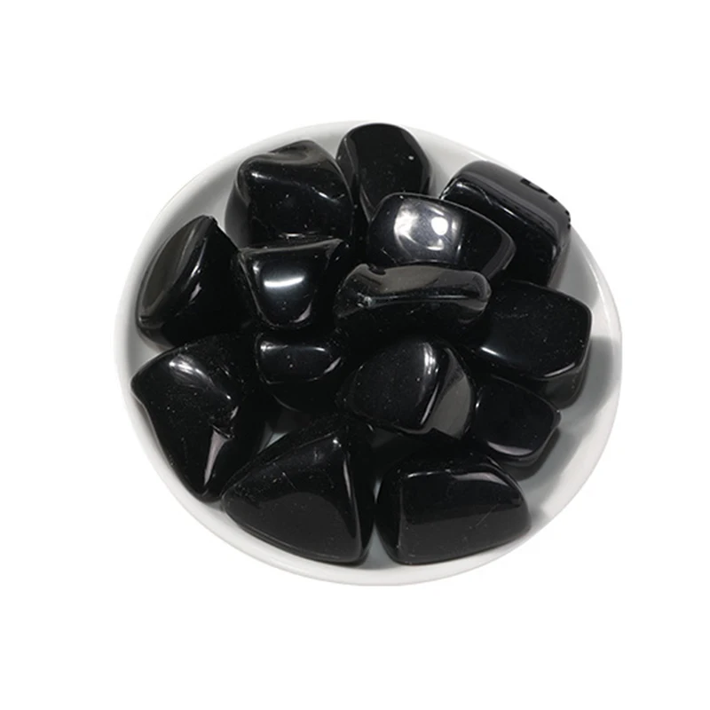 

100g Gravel Natural Obsidian Mineral Stones Healing Raw Minerals Decorations for Home Fish Tank Decoration