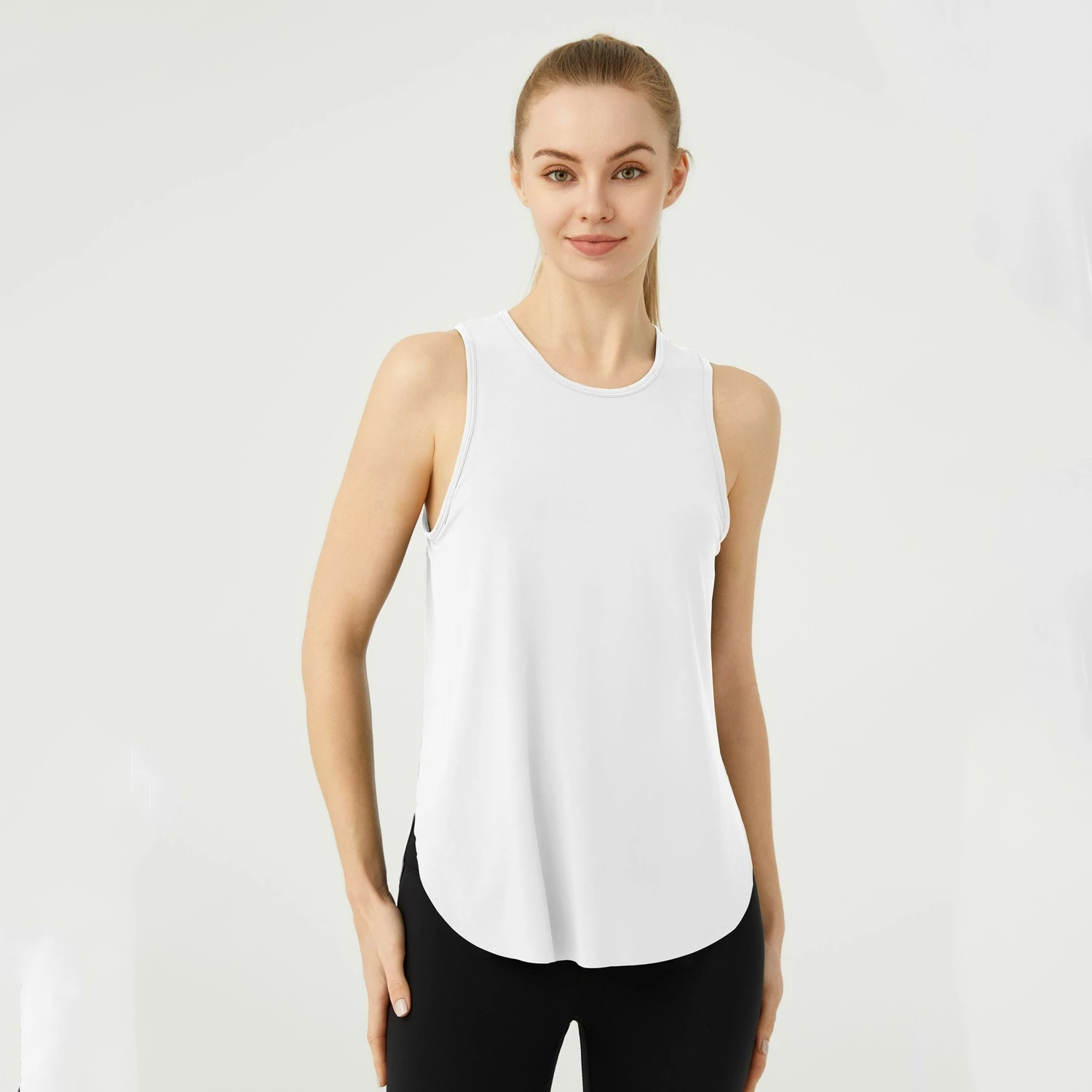 Summer Sleeveless Yoga T-Shirt Women Loose Fitness Running Tank Top Breathable Quick Dry Gym Vest Female Workout Sport Shirt sports t shirt yoga top sports shirt