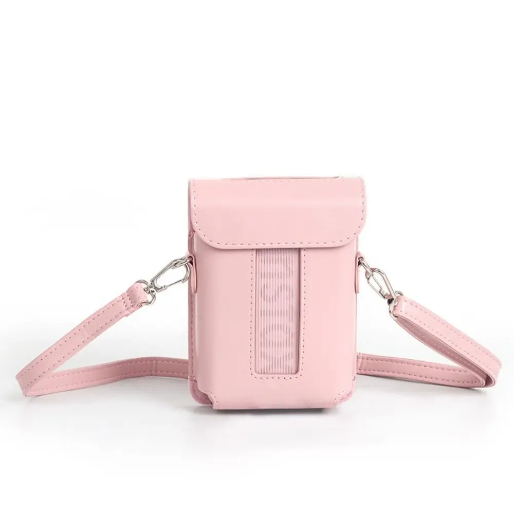 PU Leather Printer Carrying Case Retro with Shoulder Strap Storage Anti Drop Dustproof for Fujifilm Instax Mini Link 3