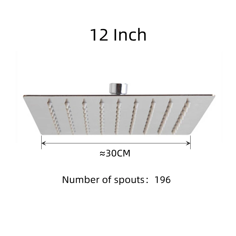 12inch Chrome Square