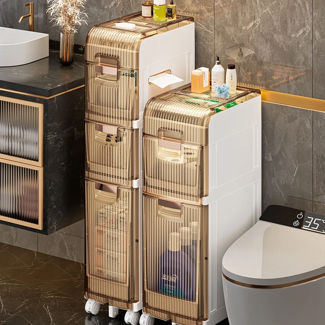 Over The Toilet Storage Rack with Basket and Drawer for Bathroom